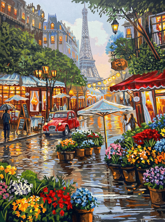 Parisian Flower Market Stroll (80 Colors)