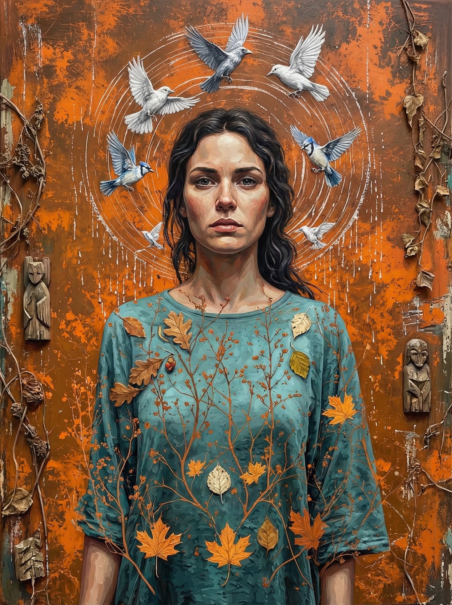 Peaceful Doves Woman (120 Colors)