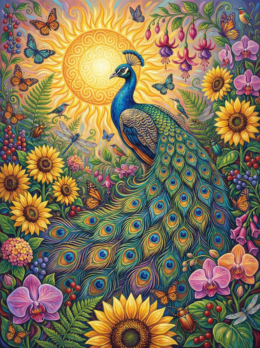 Peacock Garden Paradise (120 Colors)