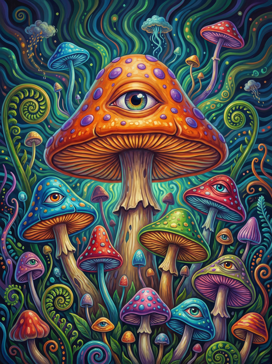 Psychedelic Eye Mushrooms (120 Colors)