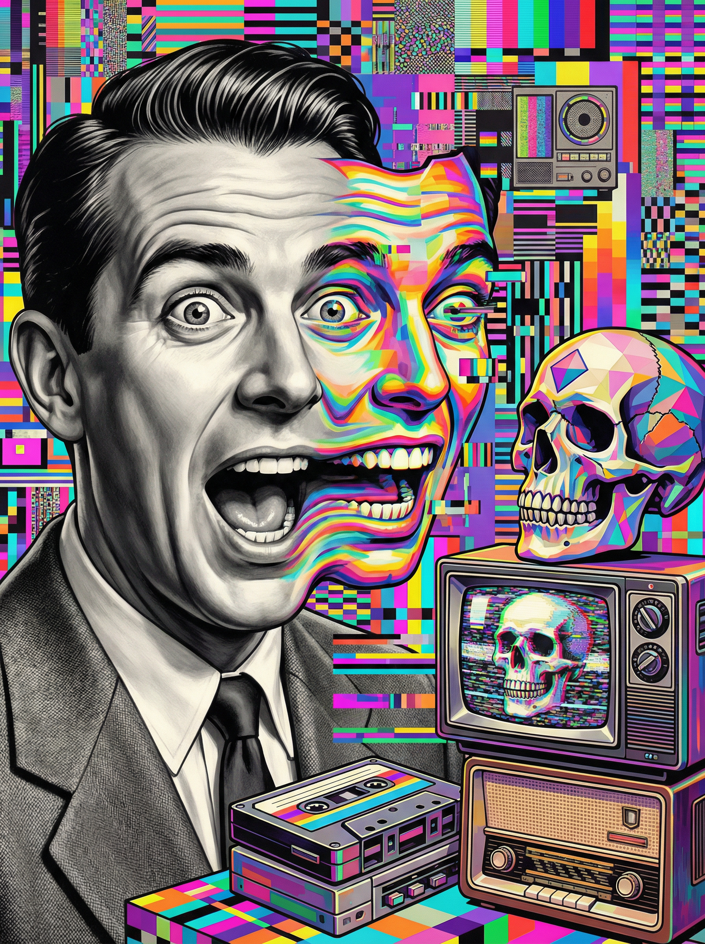 Retro Glitch Pop Art (80 Colors)