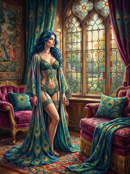 Royal Peacock Jeweled Chamber (80 Colors)