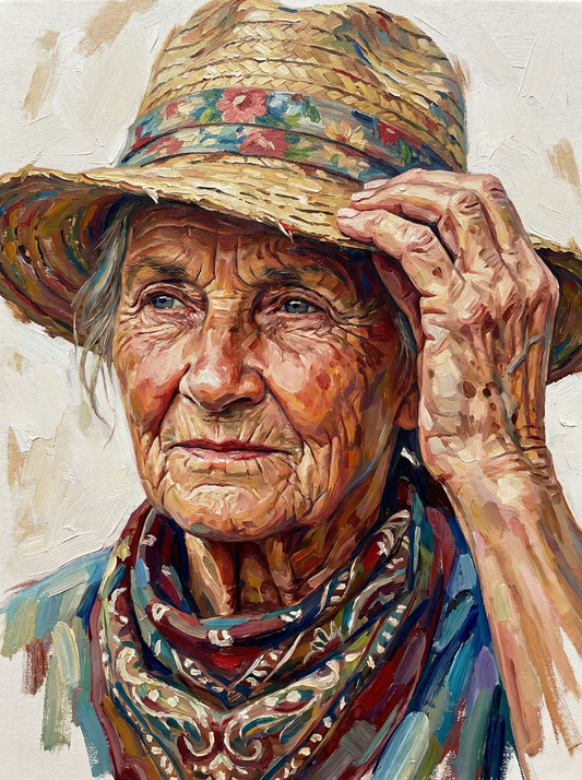 Rustic Farmer Portrait (120 Colors)