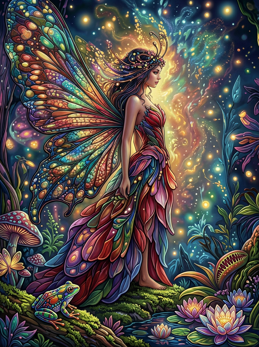 Stained Glass Fairy (120 Colors)