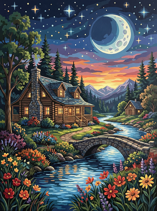 Starry Night Mountain Lodge (120 Colors)