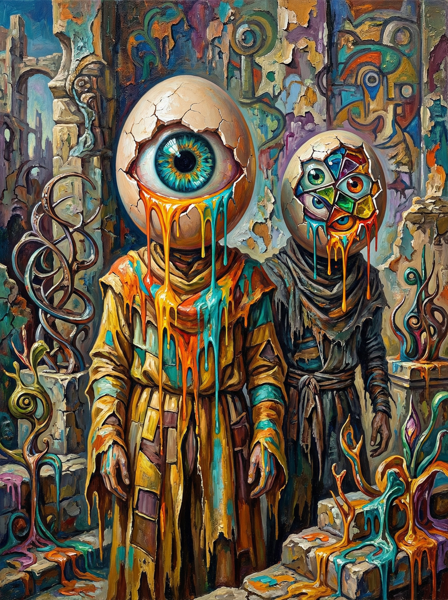 Surreal Eyeball Figures (120 Colors)