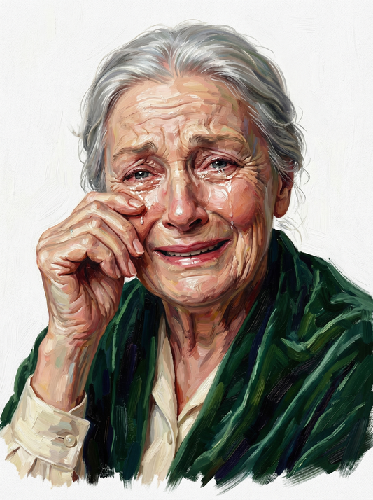 Thoughtful Elder Portrait (120 Colors)