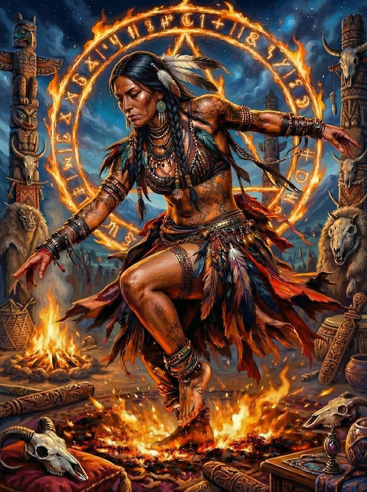 Tribal Warrior Fire Shaman (120 Colors)