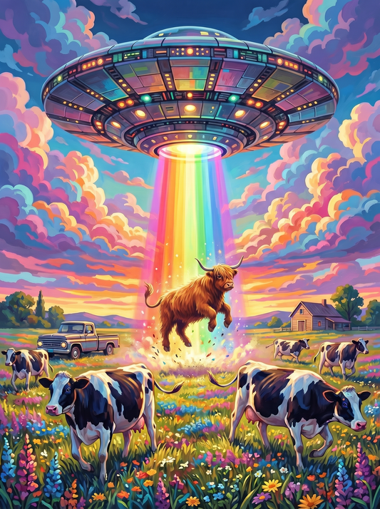 UFO Cow Encounter (120 Colors)