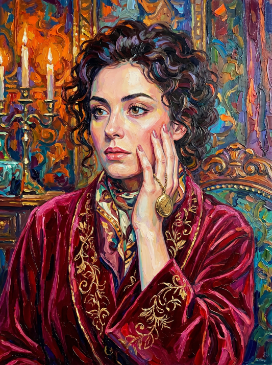Velvet Elegance Portrait (120 Colors)