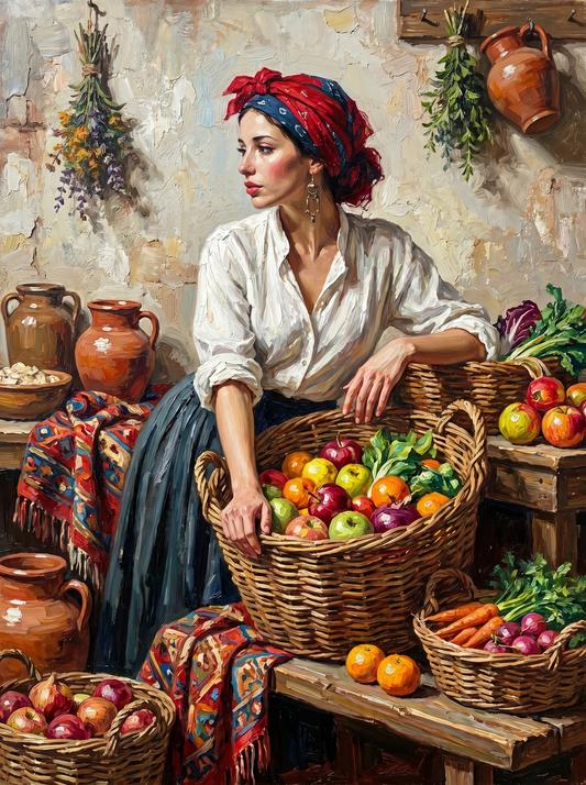 Village Harvest Woman (120 Colors)