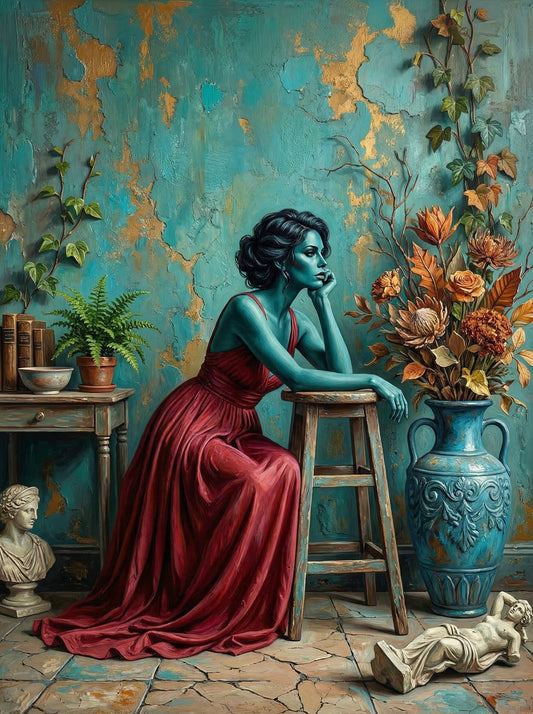 Vintage Contemplation Still Life (80 Colors)