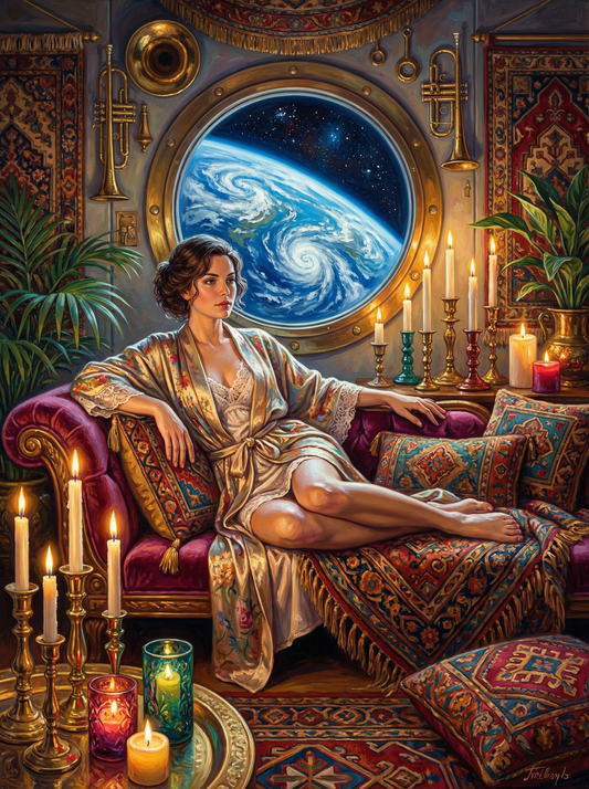 Woman Gazing Earth (80 Colors)