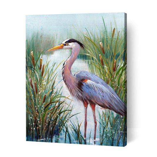 Marsh Heron - Paint By Numbers Cities