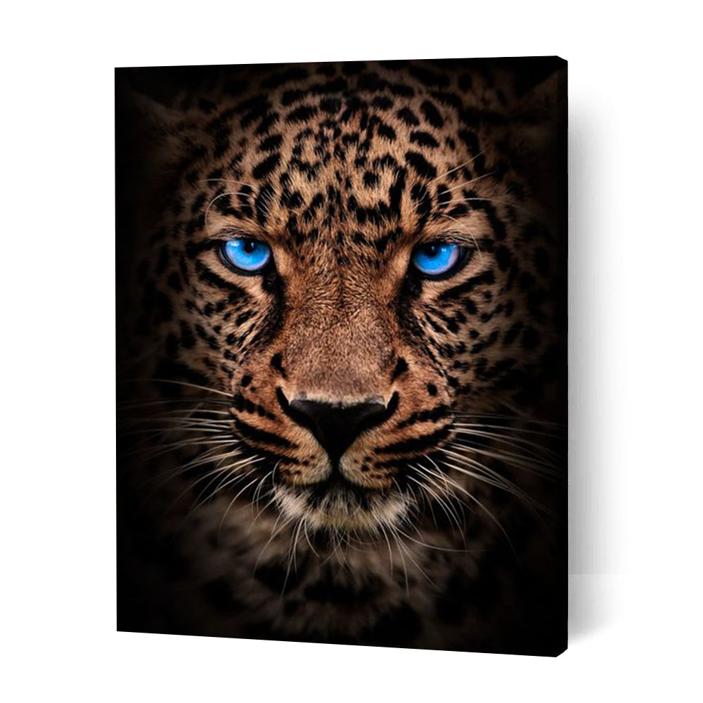 Blue Eyed Leopard - Paint By Numbers Cities