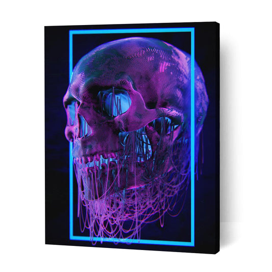 Neon Skull - Paint By Numbers Cities