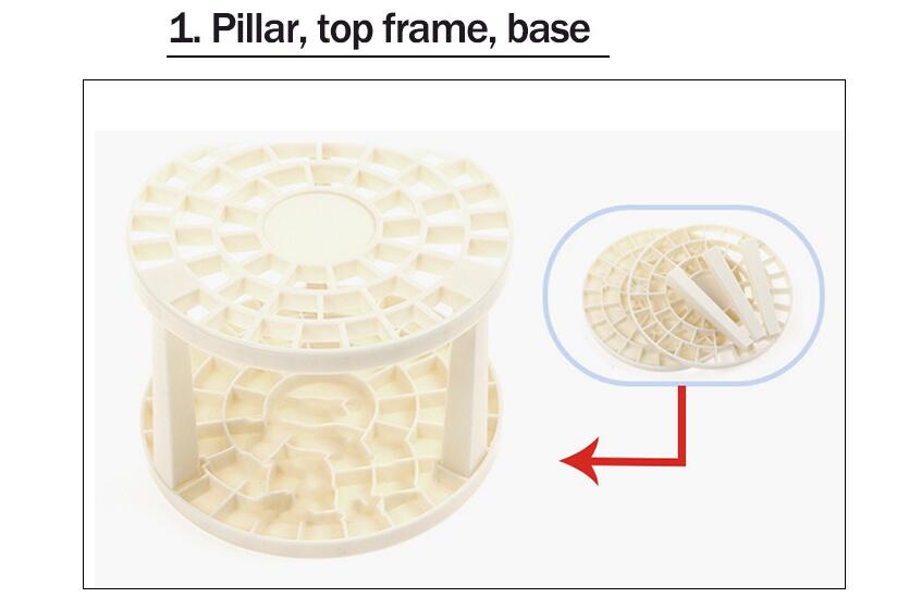 Brush holder with 49 compartments