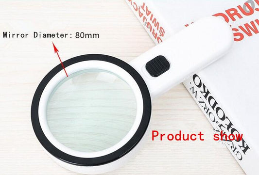 Handheld Magnifying Glass LED Lights