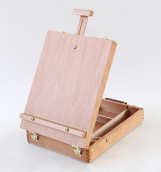 Wooden Desktop Easel & Storage Box