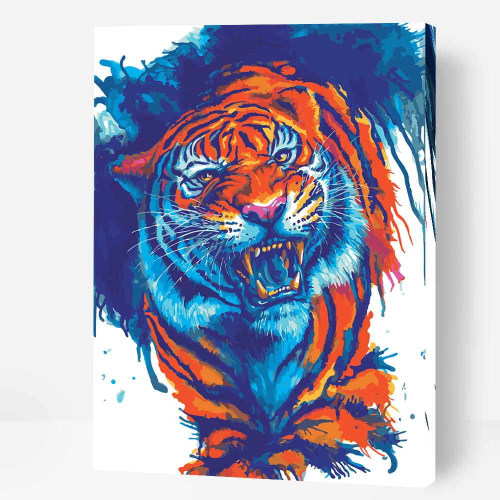 Angry Tiger - Paint By Numbers Cities