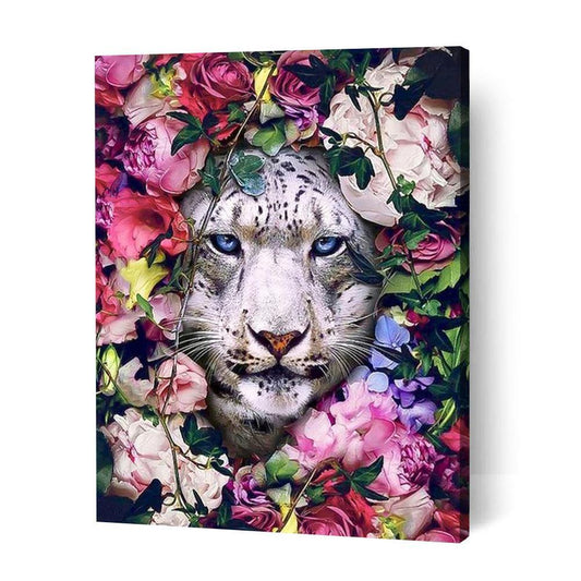 Floral Leopard - Paint By Numbers Cities