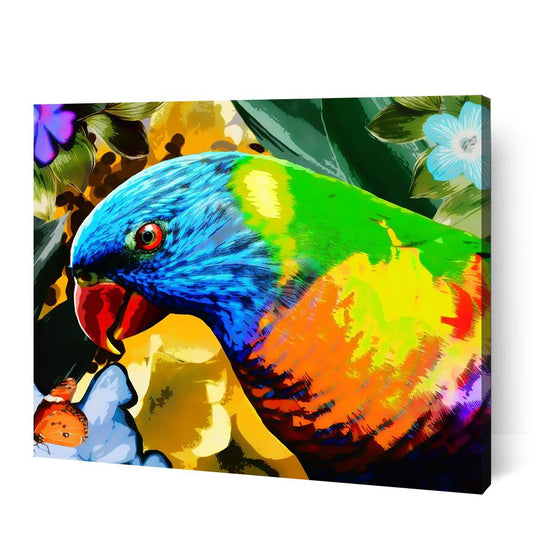 Vibrant Parrot - Paint By Numbers Cities