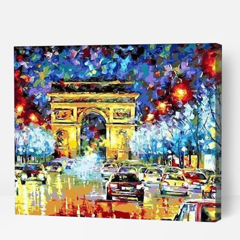 Arc De Triomphe By Night - Paint By Numbers Cities