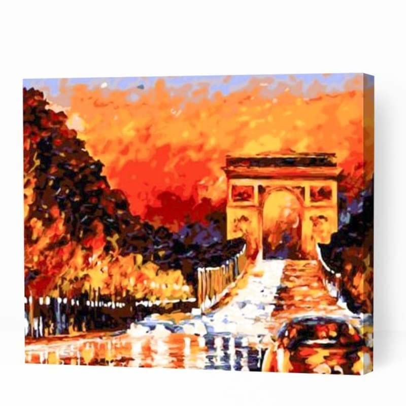 Arc De Triomphe Paris - Paint By Numbers Cities