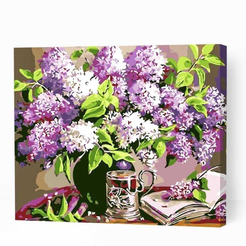 Beautiful Flowers in Vase - Paint By Numbers Cities