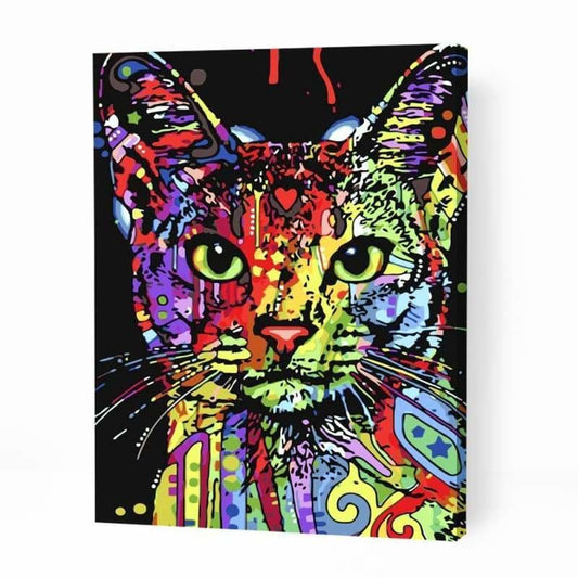 Colourful Cat - Paint By Numbers Cities