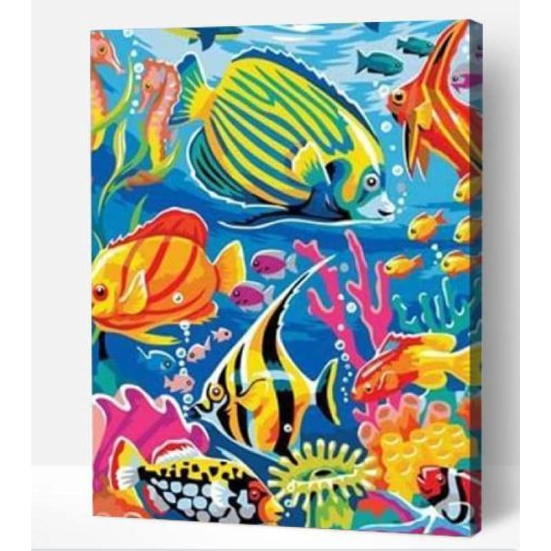 Colourful Fish - Paint By Numbers Cities