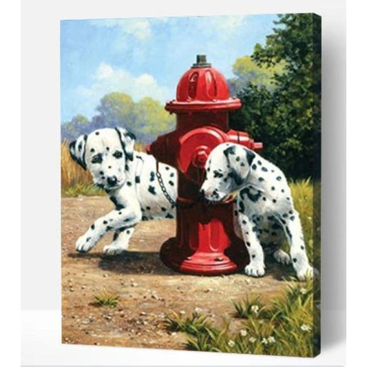 Dalmatian Puppies - Paint By Numbers Cities