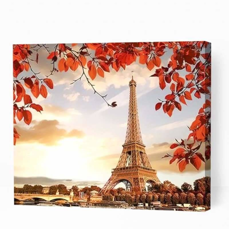 Eiffel Tower at Sunset - Paint By Numbers Cities