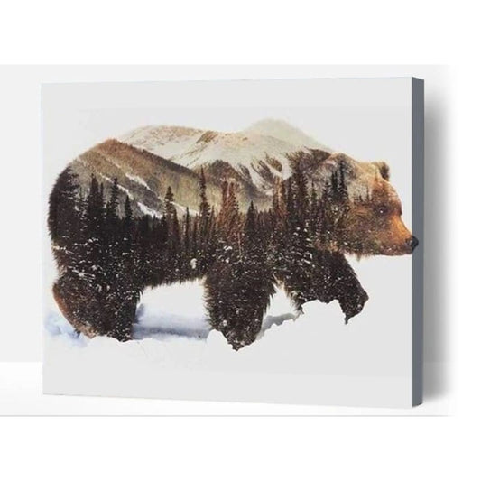 forest bear - Paint By Numbers Cities