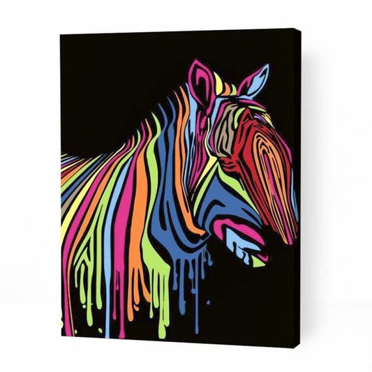 Modern Zebra Art - Paint By Numbers Cities