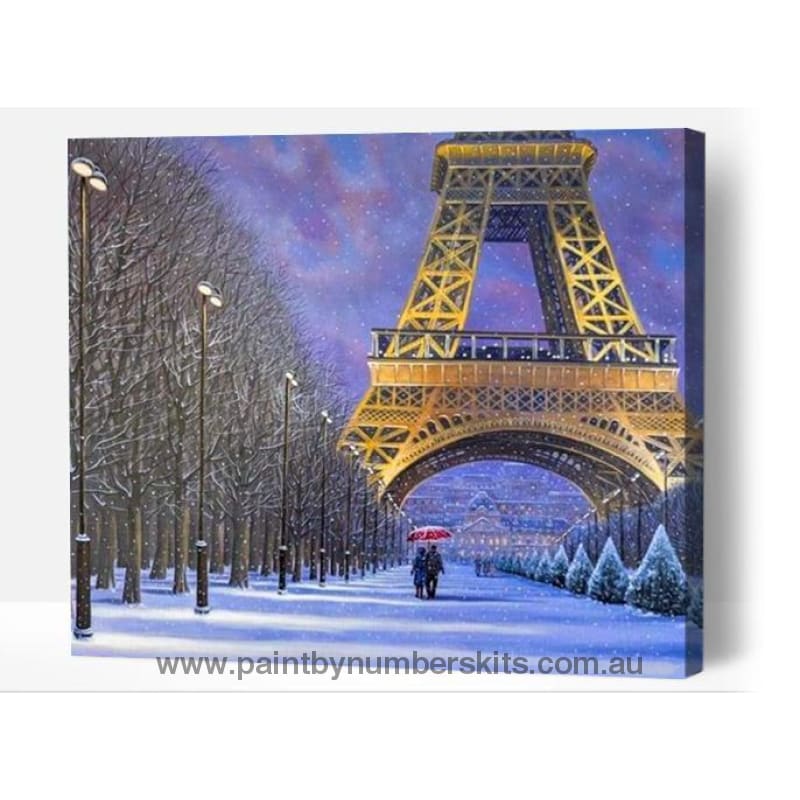 Paris In Winter - Paint By Numbers Cities