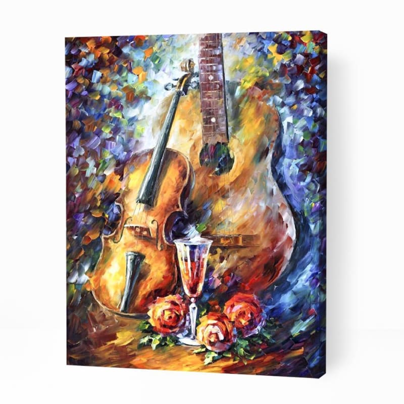 Romantic Guitar and Violin - Paint By Numbers Cities