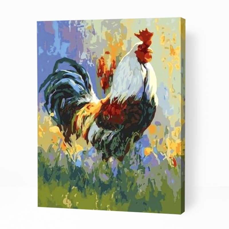 Rooster in Farms - Paint By Numbers Cities