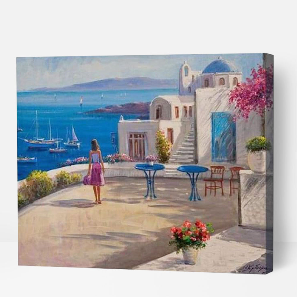 Santorini Views - Paint By Numbers Cities