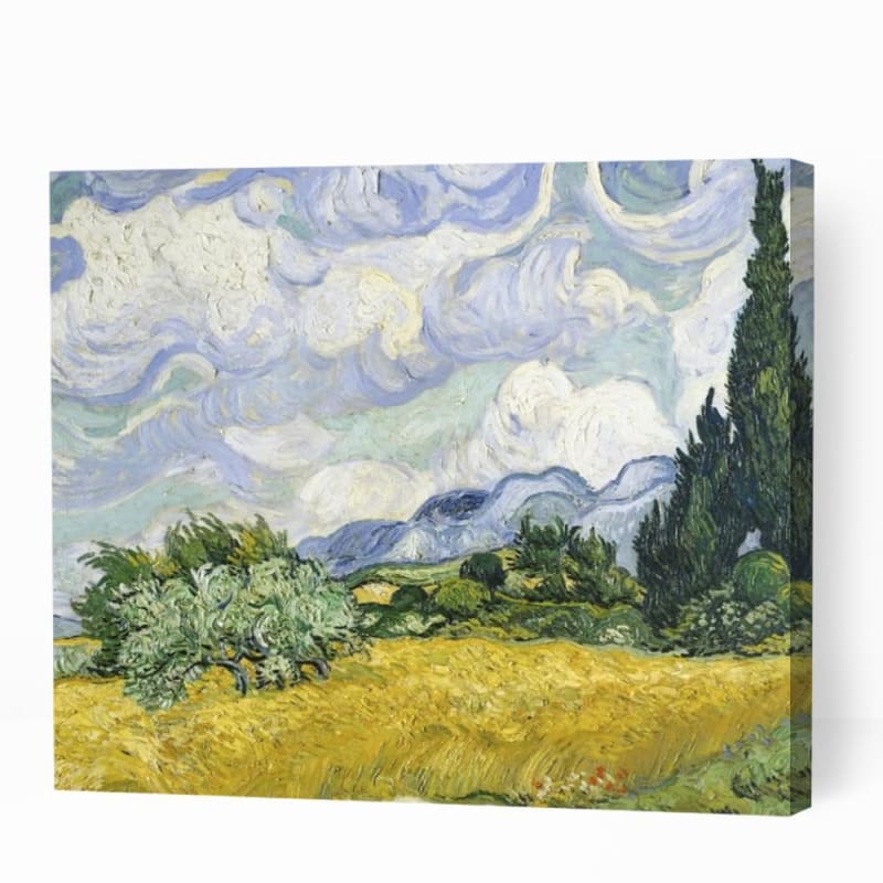 Wheat Field with Cypresses - Paint By Numbers Cities