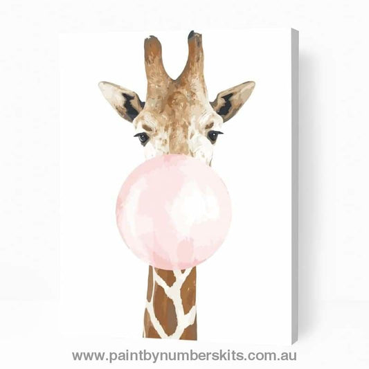 Giraffe Bubble Gum - Paint By Numbers Cities